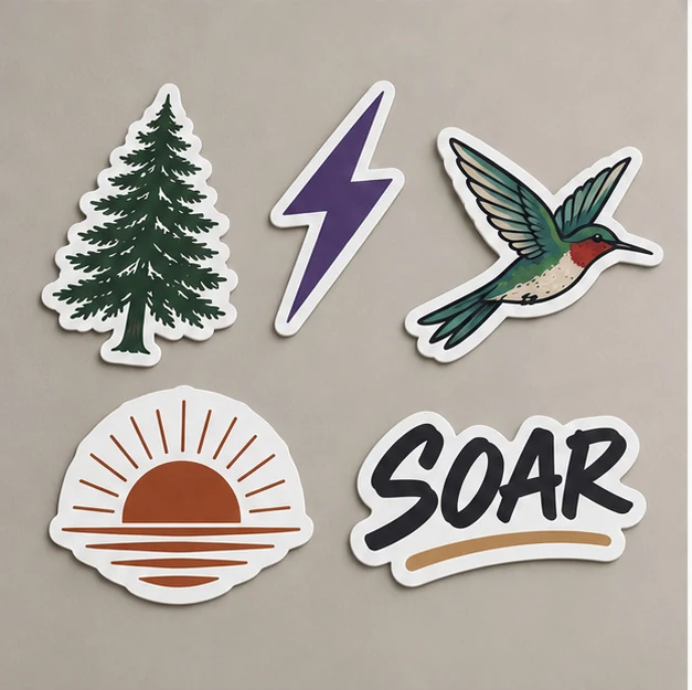 Die-Cut Stickers — design concept