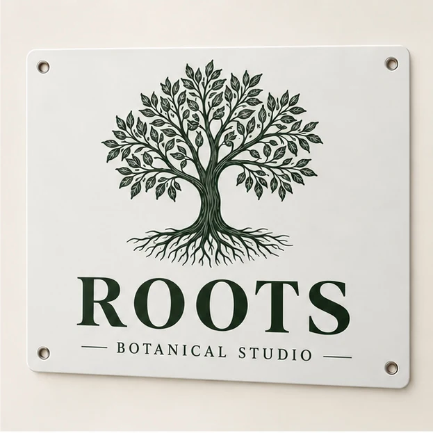 Aluminum Sign — design concept