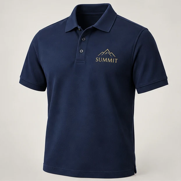 Embroidered Polo — design concept