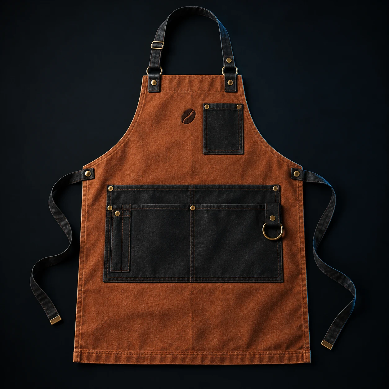 Canvas apron for a restaurant or café team — design concept