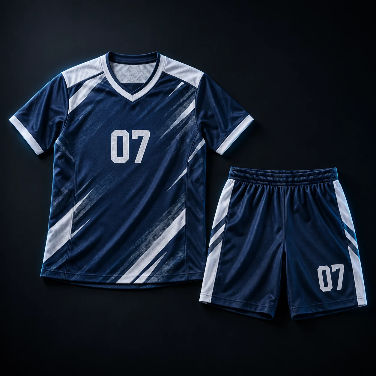 Coordinated sports jersey and shorts — design concept
